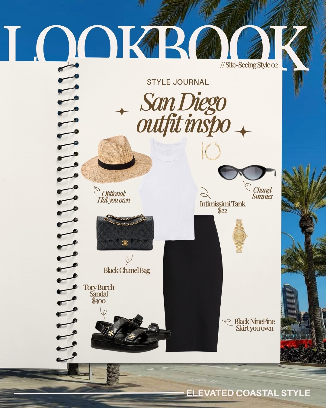 Styling Jess for San Diego

Nine Pine skirt
Straw hat
Chanel sunglasses
Chanel bag
Intimissimi tank
Tory Burch sandals 

Vacation styling, midi skirt, nine pine, pencil skirt, straw hat, tank top, black sandals, bag, purse, shopping style 

#LTKPetite #LTKootd #LTKTravel