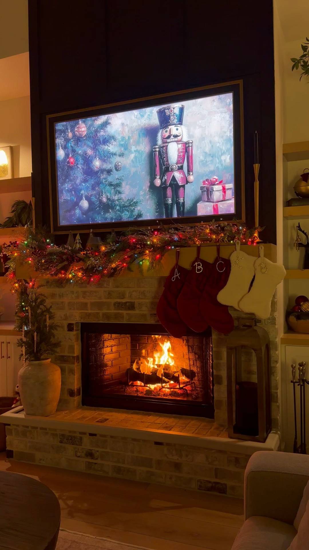 Stockings and mantle decor ✨🎄🔥

#LTKHome #LTKHoliday