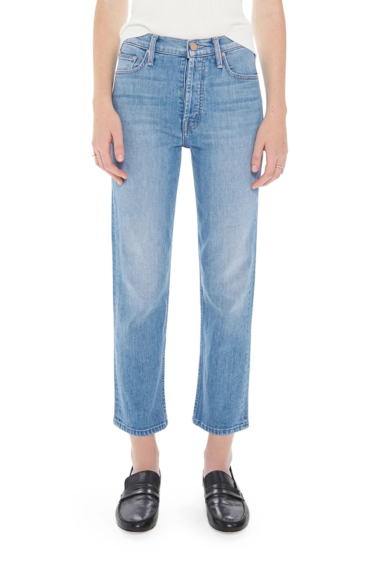 The Tomcat Crop Straight Leg JeansMOTHER | Nordstrom