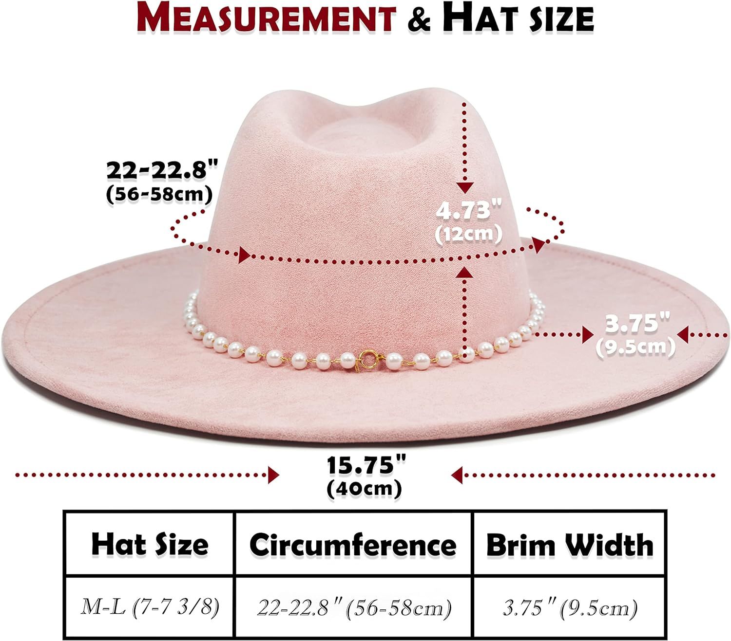 FLUFFY SENSE. Big Wide Brim Fedora Hat for Women - Nashville Outfits Western Hats Women's Felt Pa... | Amazon (US)