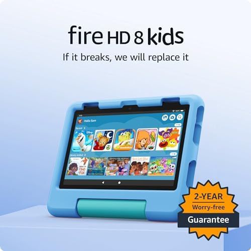 Amazon Fire 8 Kids Tablet | age 3-7 | Learn & play on-the-go with 13-hr battery, parental control... | Amazon (US)