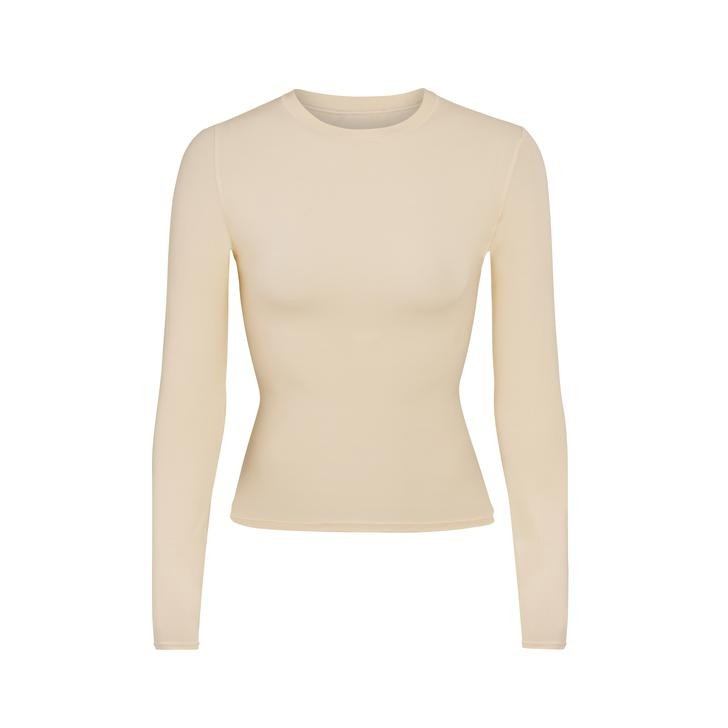 FITS EVERYBODY LONG SLEEVE T-SHIRT | SIENNA | SKIMS (US)