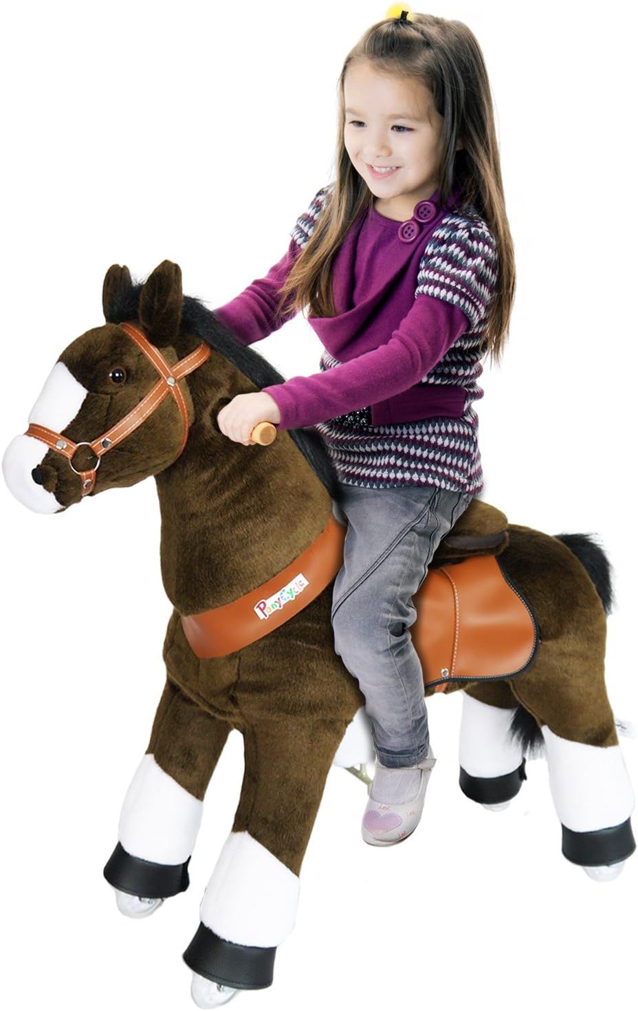 PonyCycle Pony Cycle Riding Horse Chocolate Brown with White Hoof- Med. Riding Horse | Amazon (US)