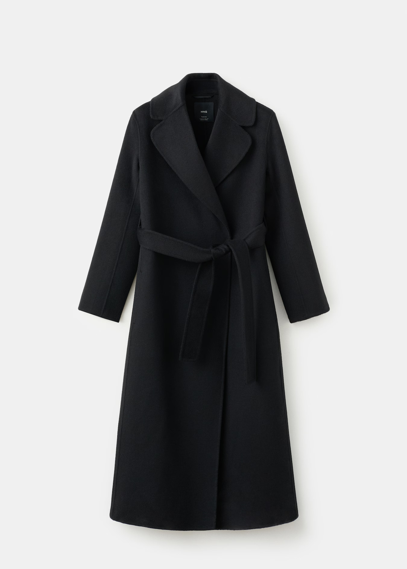 Handmade wool coat with belt | MANGO (UK)