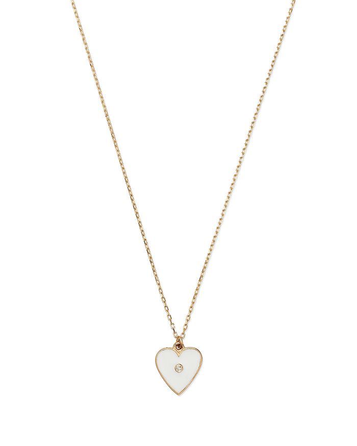 Moon & Meadow 14K Yellow Gold Diamond & Enamel Heart Pendant Necklace, 18" Jewelry & Accessories ... | Bloomingdale's (US)