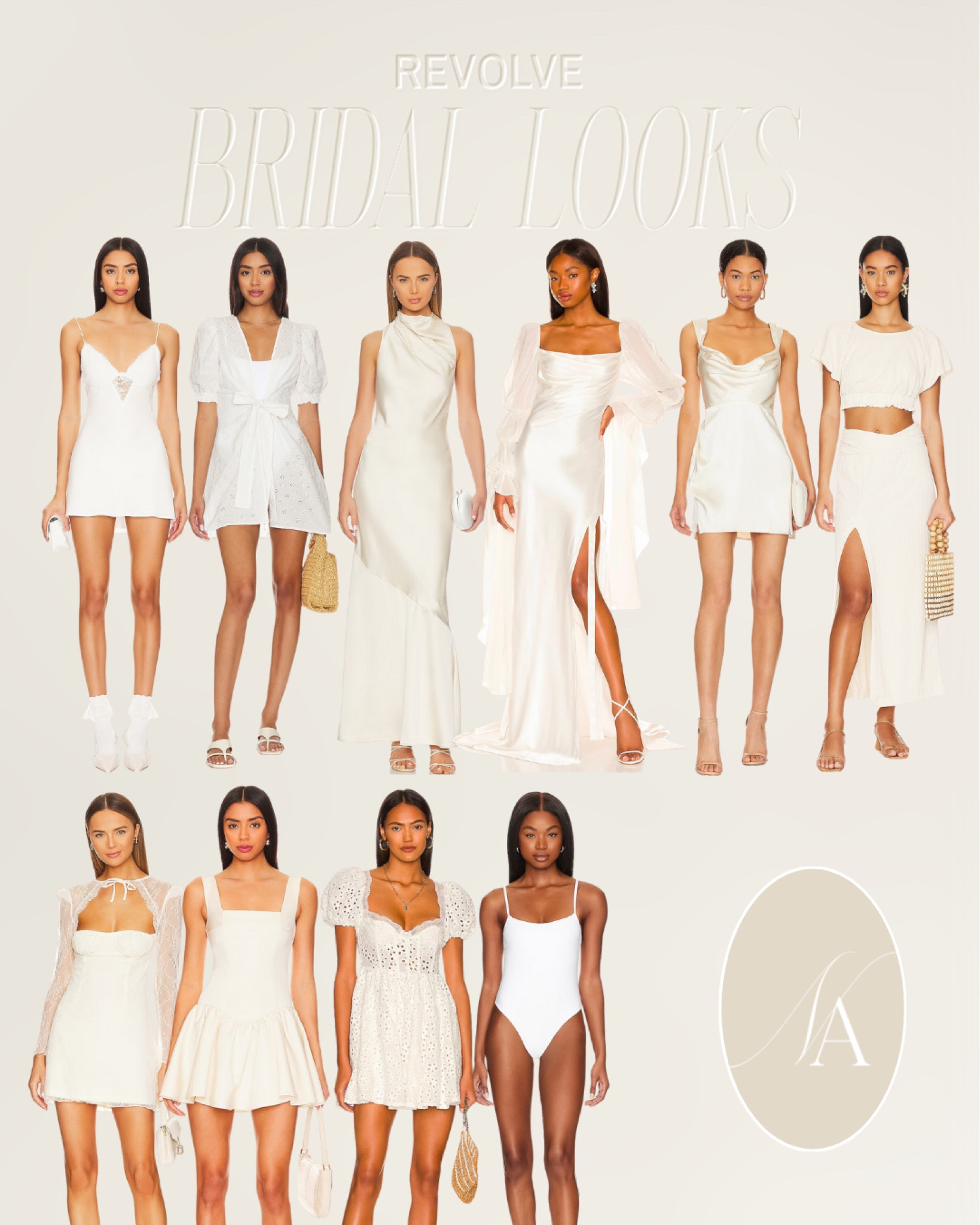 Bridal looks from Revolve 🤍 

#LTKbride #bridallooks #looksforthebride 

#LTKwedding #LTKstyletip