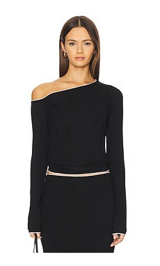 The Line by K Adrira Top in Black from Revolve.com | Revolve Clothing (Global)