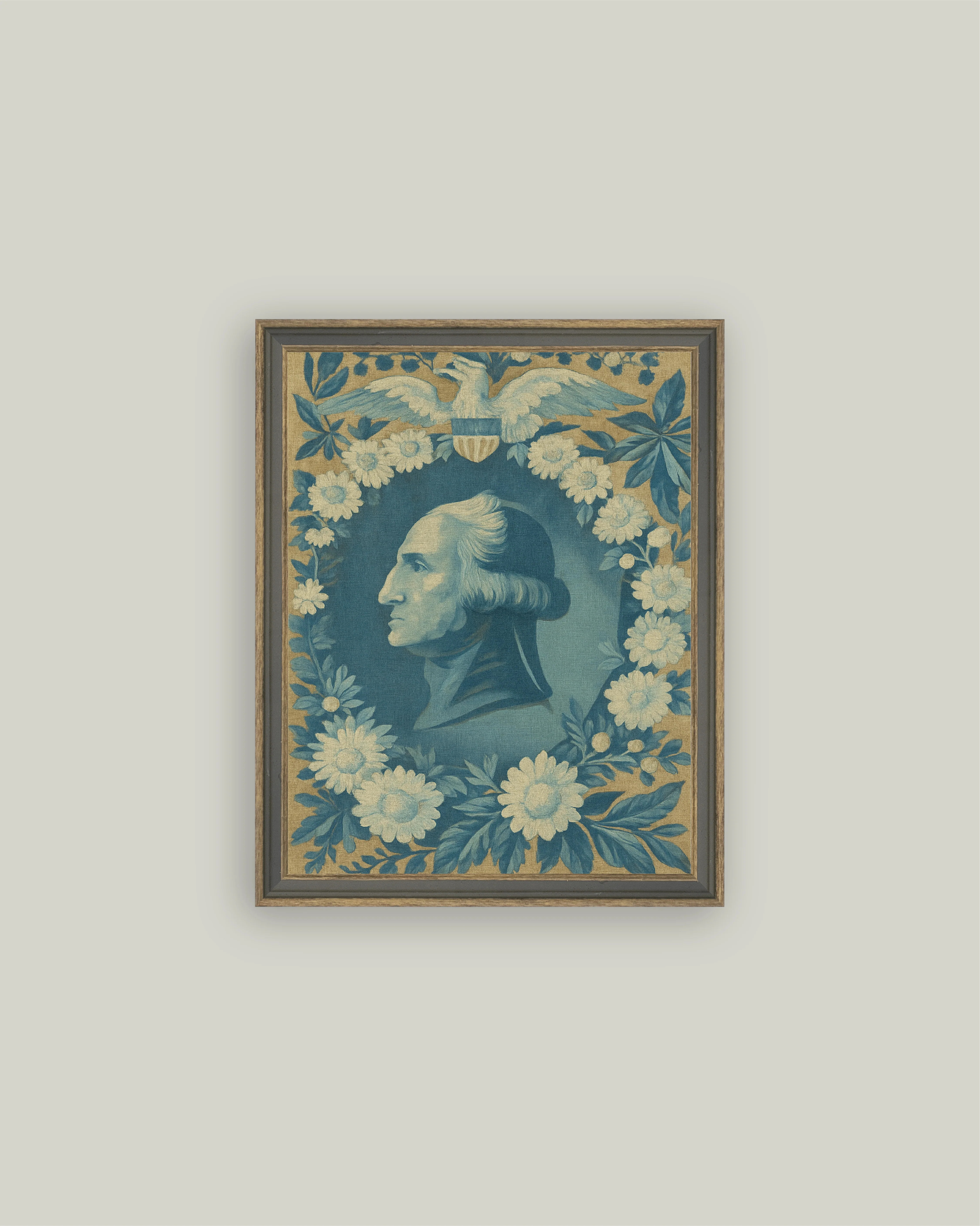 Portrait Wreathed in Blue | Petal Lane