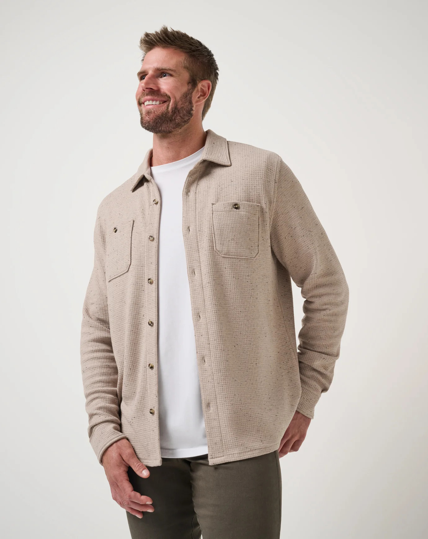 Cloud Waffle Shirt Jacket | TravisMathew