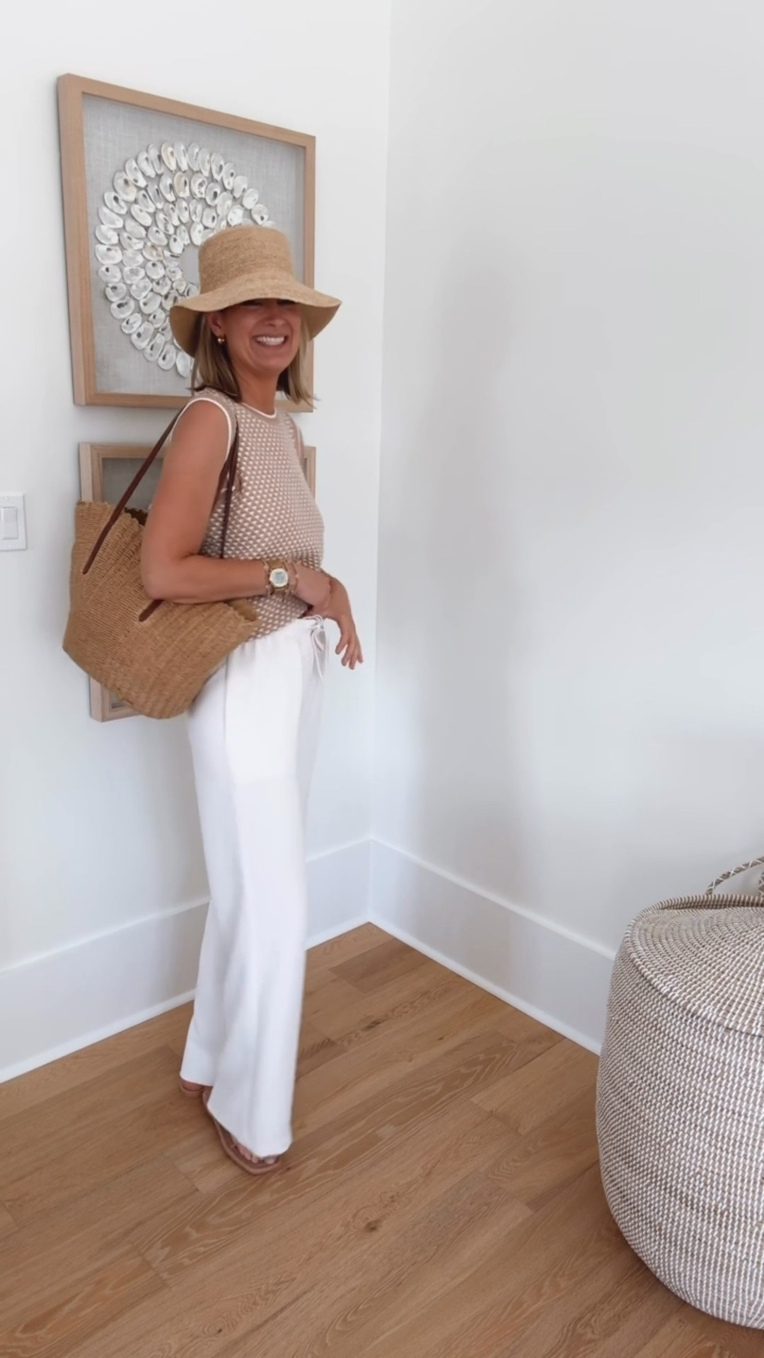 I am 5’11” wearing small tall wide leg pants and small top.  These pants do not wrinkle!!! So they’re perfect for travel  

#LTKootd #LTKTravel #LTKTall