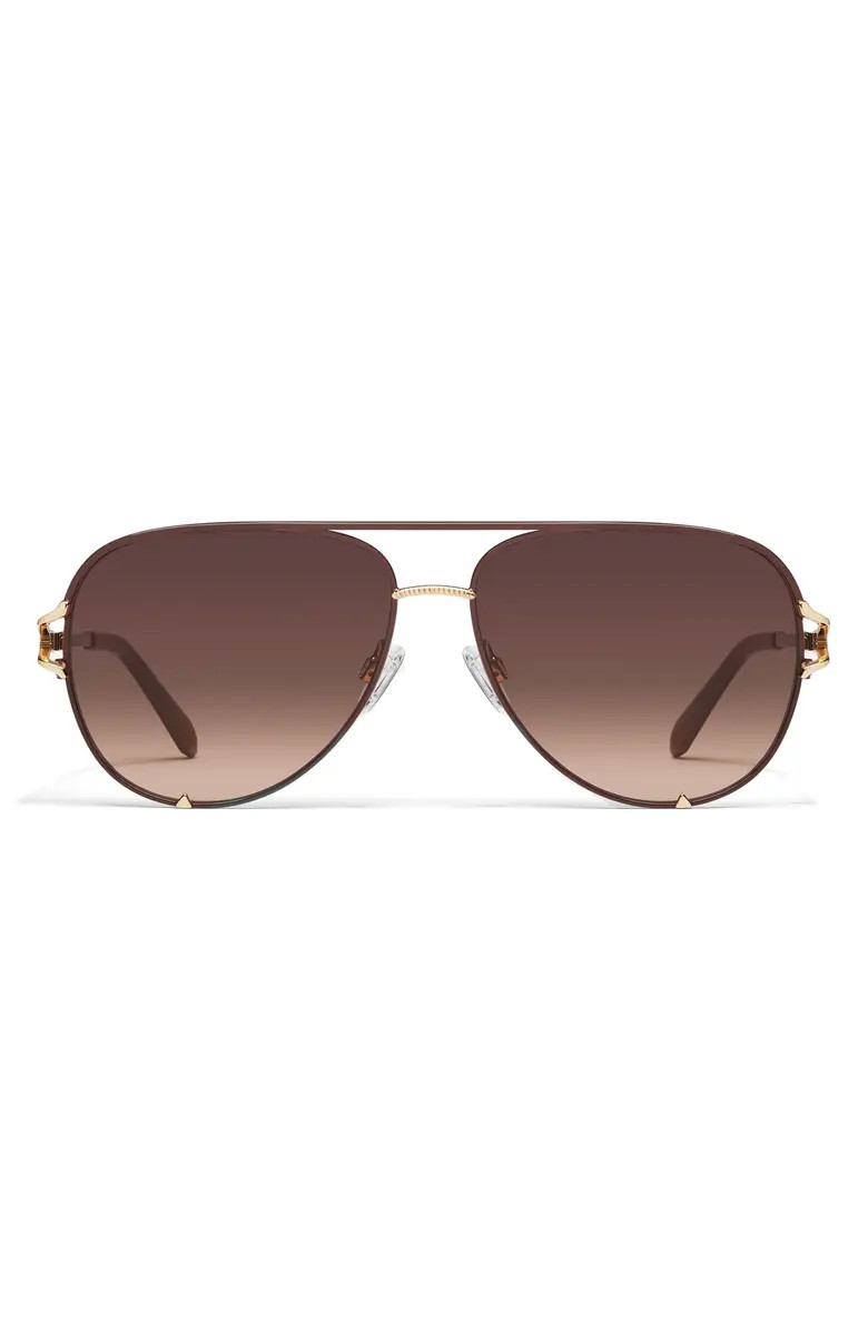 QUAY High Key Twist 60mm Gradient Aviator Sunglasses | Nordstrom | Nordstrom