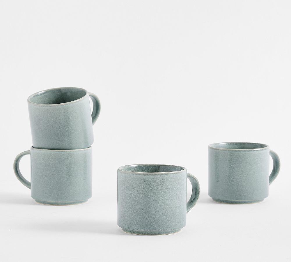 Mason Stoneware Mugs - Set of 4 | Pottery Barn (US)