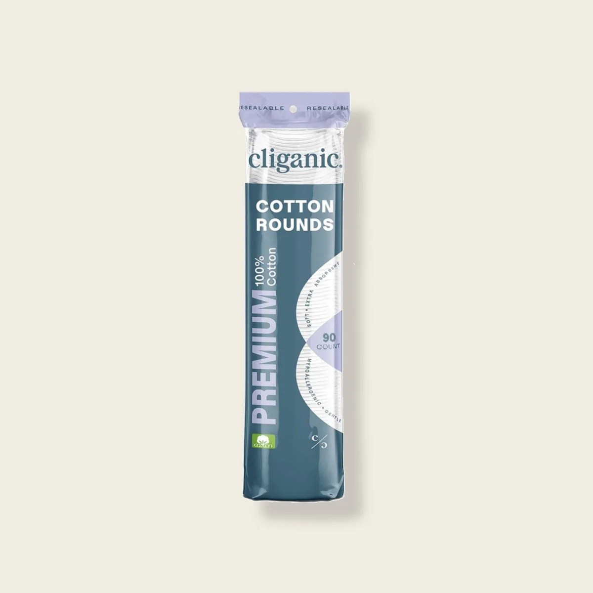 Premium Cotton Rounds | Cliganic