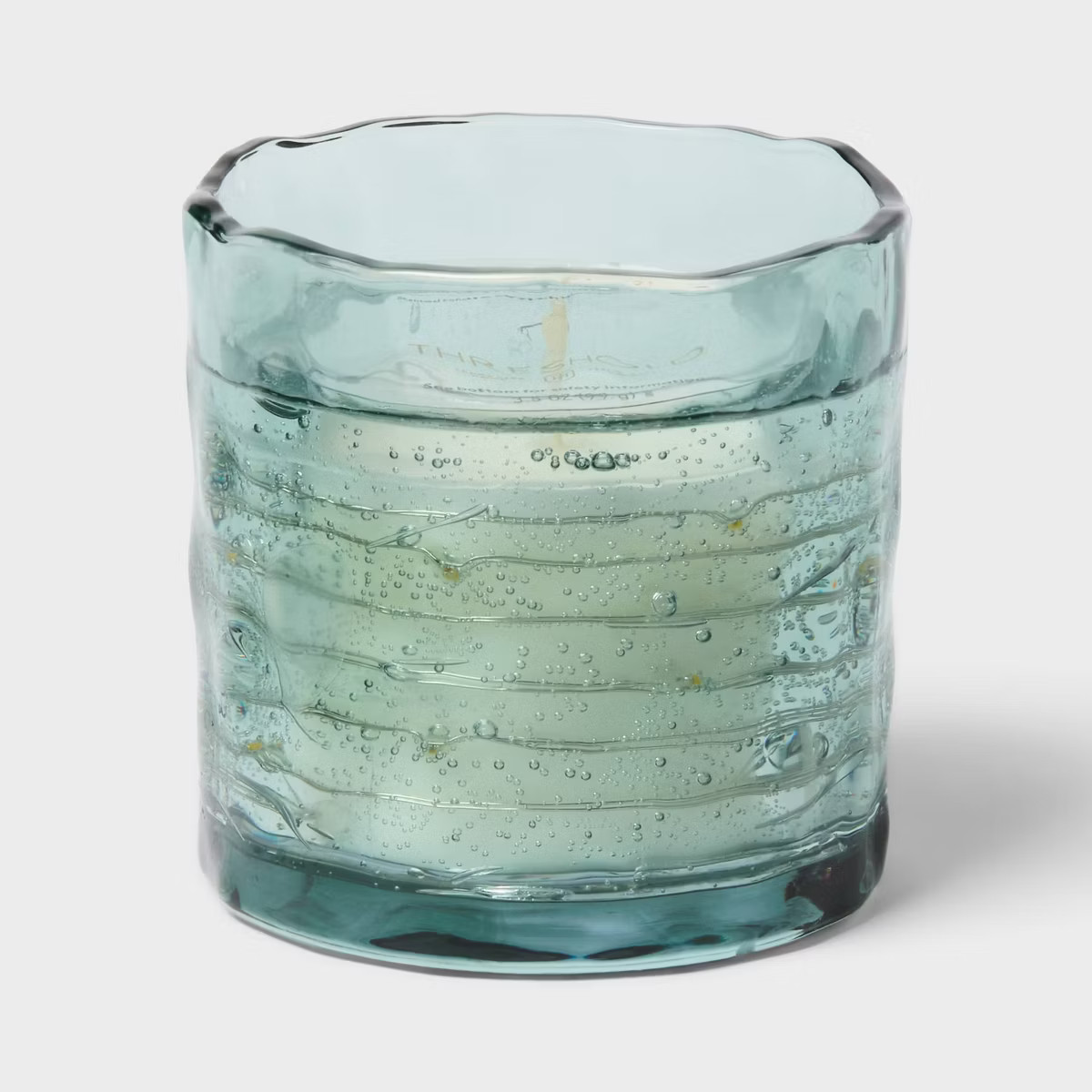 Glass LED Citronella Palm Leaf Grotto Scented Candle 3.5oz - Threshold™ | Target