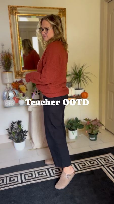 Wide leg pants
Affordable teacher outfit 
Teacher pants 
Old navy
Birkenstock inspired

#LTKshoecrush #LTKworkwear #LTKGiftGuide