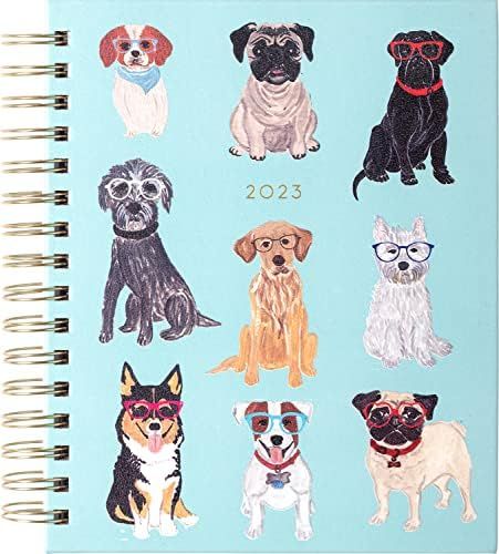 2023 Eccolo Spiral Agenda Planner, Dogs with Glasses, Weekly & Monthly Views, 12 Months, Sticker ... | Amazon (US)