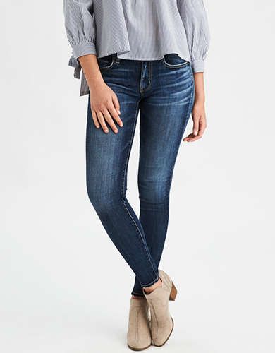 AE Denim X4 High-Waisted Jegging, Bright Star | American Eagle Outfitters (US & CA)