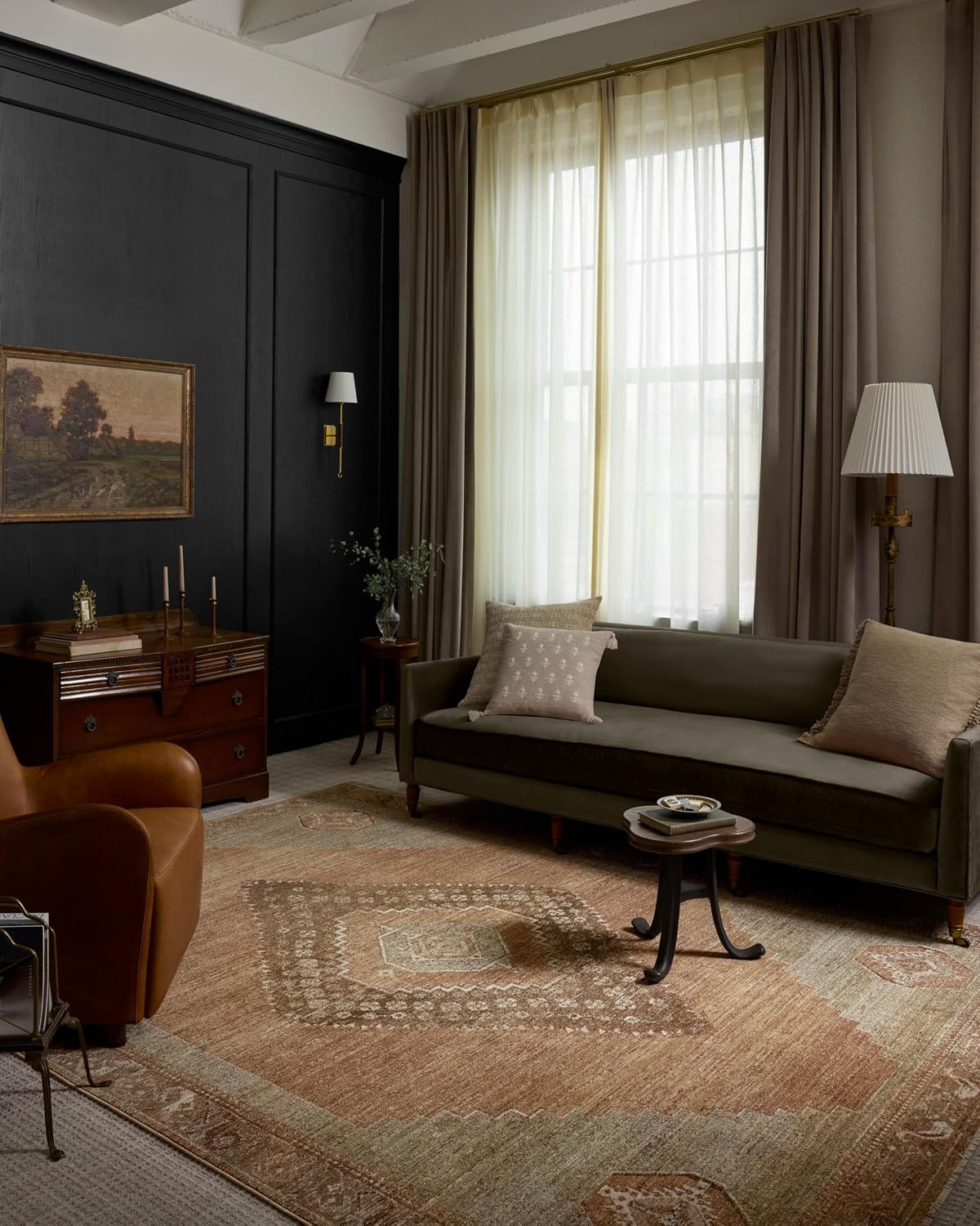 Loloi Magnolia Home Storrie STR-02 Brown/Multi 7'-10" x 10' Area Rug | Amazon (US)