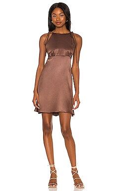 LPA Carlita Dress in Chocolate Brown from Revolve.com | Revolve Clothing (Global)
