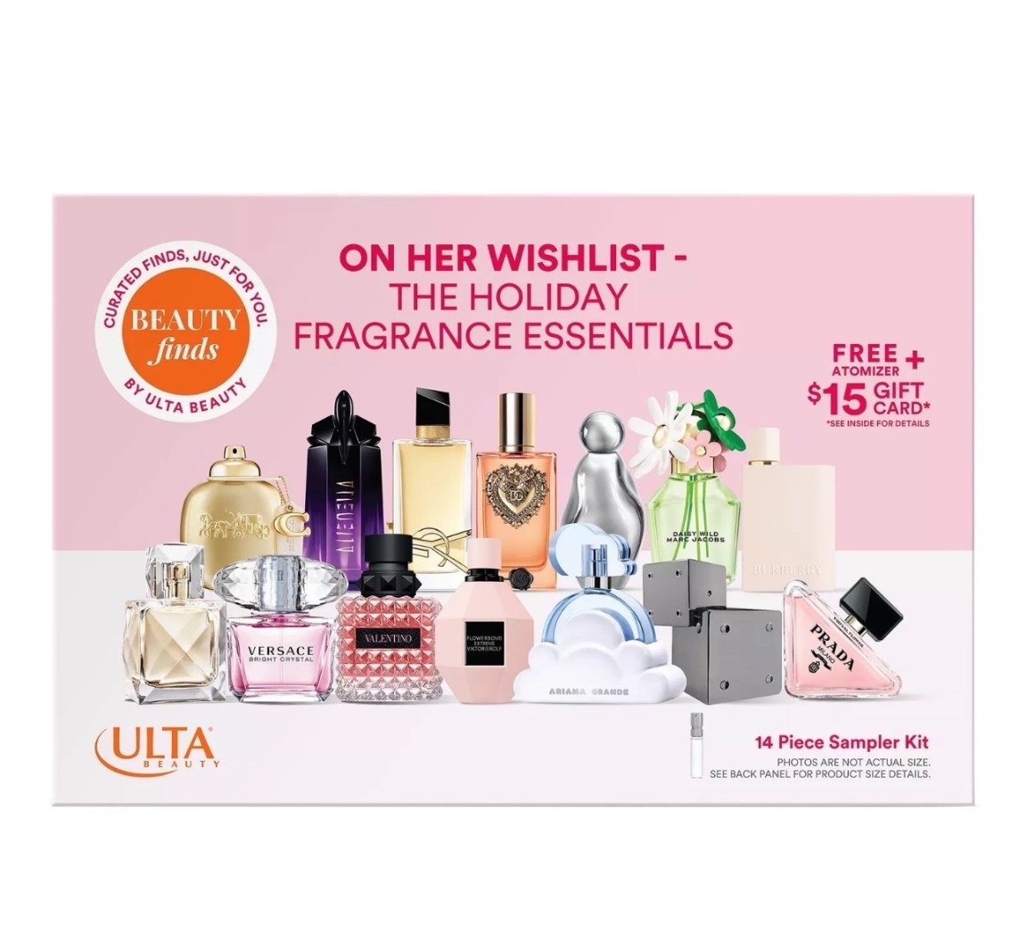 Gift idea for her! Samples of high-end perfumes, at a great price point! 

Perfume, gifts for her, gift for college girl, gift ideas, Ulta 

#LTKHoliday #LTKGiftGuide #LTKCyberWeek