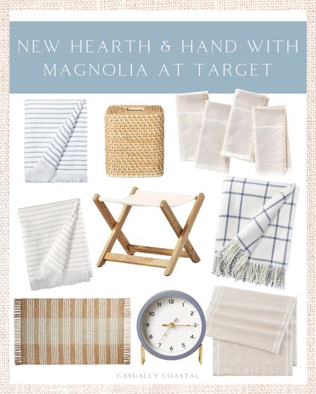 Hearth & Hand’s new collection drops on Monday, December 26th!! Love how beachy and coastal it all looks!
-
Target ,Target home, Coastal home decor, Coastal furniture, home decor, decor under 50, home decor under $50, coastal fall decor, fall decor under $50, fall decorations, fall home decorations, coastal decor, beach house decor, beach decor, beach style, coastal home, coastal home decor, coastal decorating, coastal interiors, coastal house decor, home accessories decor, coastal accessories, beach style, blue and white home, blue and white decor, neutral home decor, neutral home, natural home decor, woven decor, Hearth & Hand Target, Hearth & Hand with Magnolia new collection, striped throw blankets, coastal throw blankets, napkins, table runner, woven rug, table clock, tissue cover, woven tissue box, plaid throw blanket, blue and white decor

#LTKunder50 #LTKhome #LTKunder100