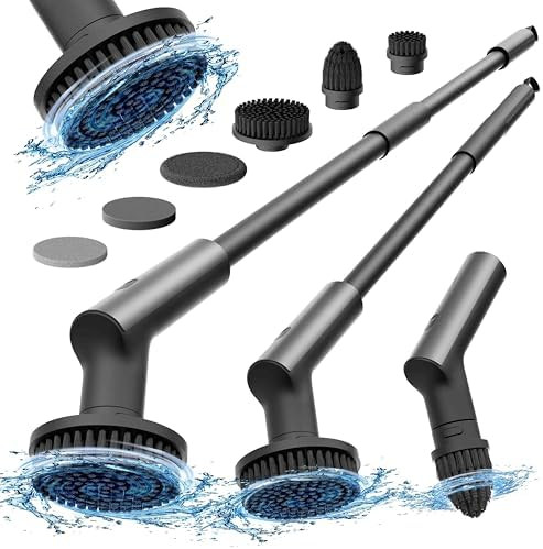 HOTO Cordless Electric Spin Scrubber, IPX7 Full Body Waterproof Bathroom Cleaning Brush, Max 22 i... | Amazon (US)