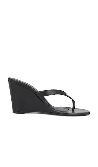 x The Grandquist The Wedge Sandal in Black | Revolve Clothing (Global)
