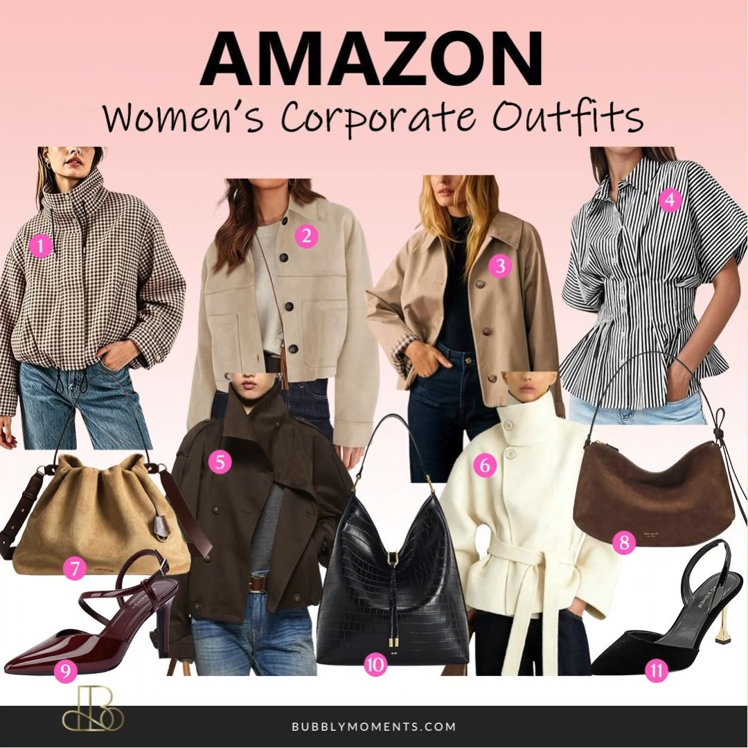 Simple and stylish work outfits ✨ These women’s corporate outfit ideas are perfect for the office, meetings, and everyday work days. Find easy-to-wear blazers, tops, trousers, skirts, and more that you can mix and match. Keep your work wardrobe stylish, comfortable, and easy to wear. Add your favorite shoes and bag to complete the look. If you need new office outfit ideas, these Amazon finds are worth checking out. Save this post for your next workwear refresh and shop your favorites! 🛍️
#LTKootd #LTKStyle #LTKFinds #CorporateOutfits #WorkOutfits #OfficeOutfits #Workwear #OfficeStyle #BusinessCasual #WomensFashion #WomensStyle #WorkwearStyle #OfficeFashion #OutfitIdeas #OutfitInspo #StyleInspo #AmazonFashion #AmazonFinds #FashionFinds 

 