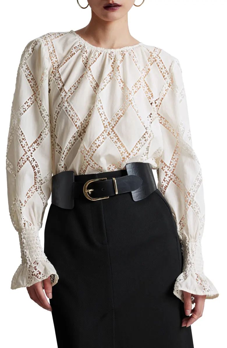 & Other Stories Lace Trim Top | Nordstrom | Nordstrom