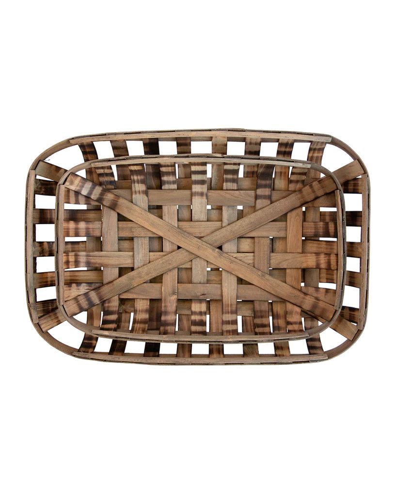 Wooden Strip Baskets | McGee & Co.