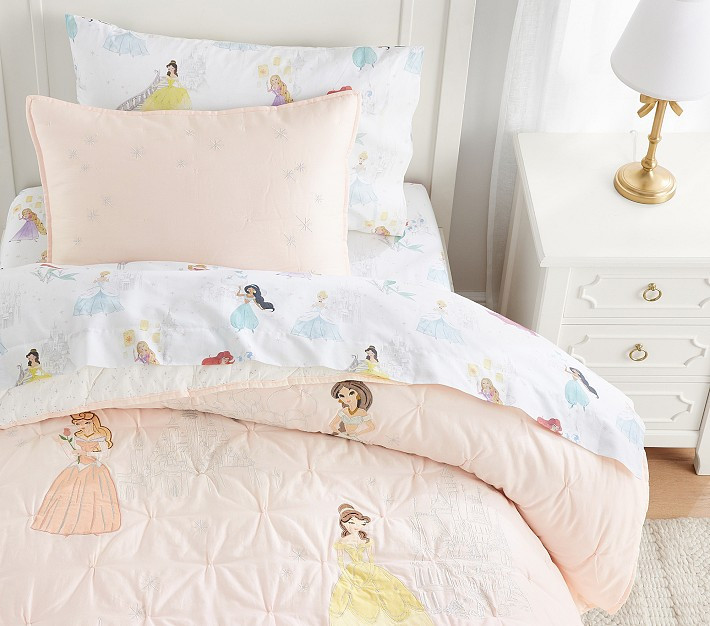 Disney Princess Castles Quilt & Shams | Pottery Barn Kids