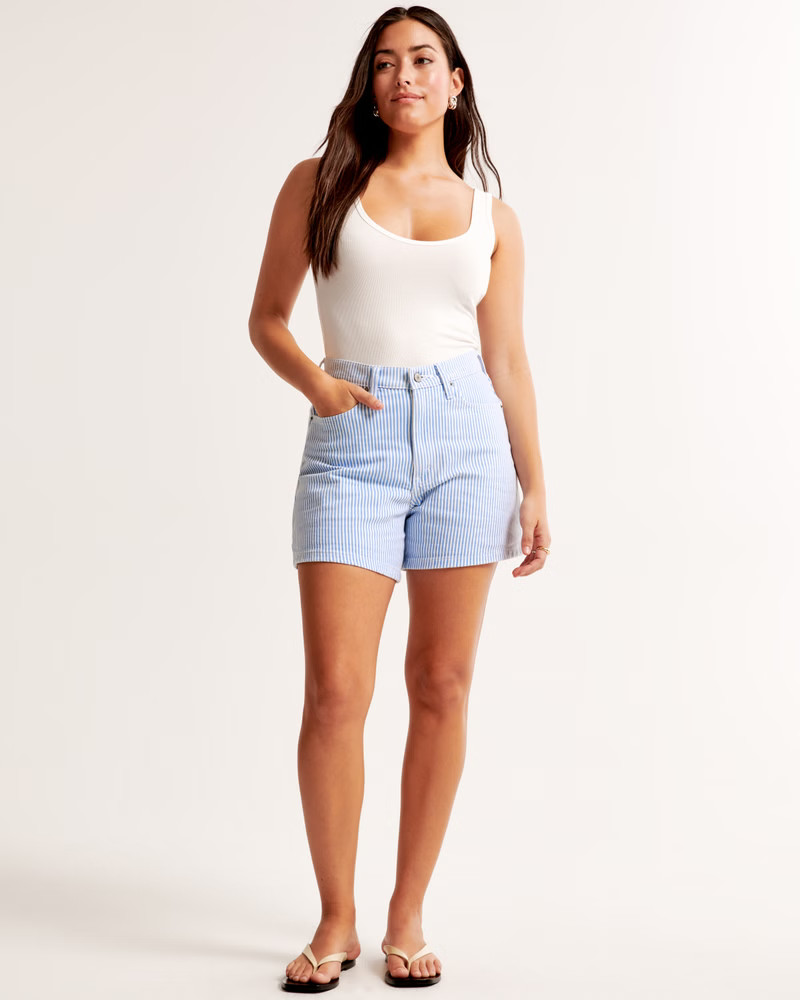 Curve Love High Rise Dad Short | Abercrombie & Fitch (US)