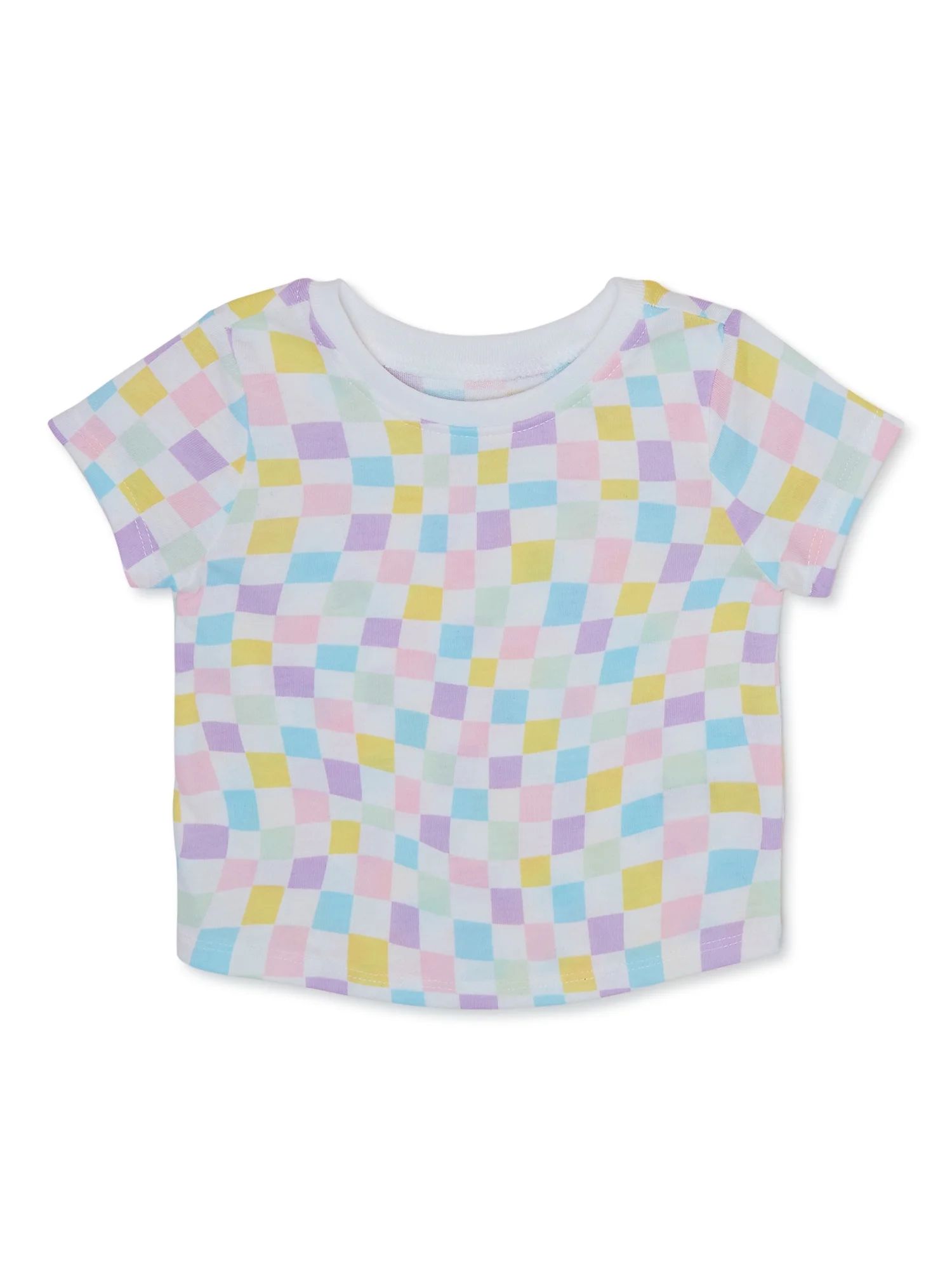 Garanimals Baby Girls Short Sleeve Printed Tee, Sizes 0-24 Months | Walmart (US)
