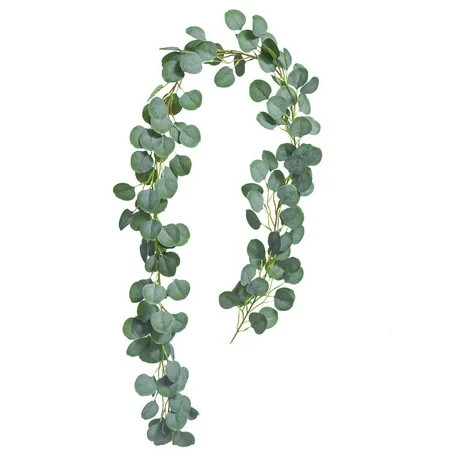 Coolmade Artificial Greenery Garland Faux Silk Eucalyptus Vines Wreath Wedding Backdrop Wall Deco... | Walmart (US)