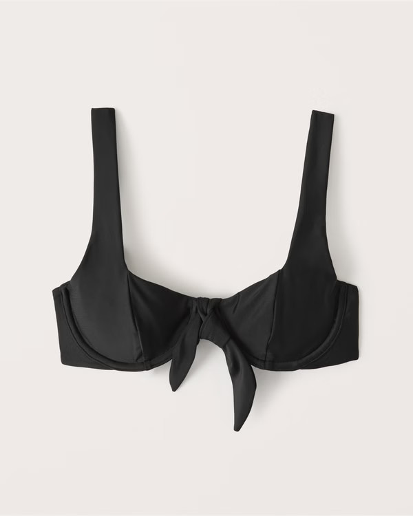 Wide Strap Underwire Swim Top | Abercrombie & Fitch (US)