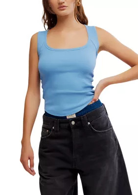 Free People Women's Hummingbird T-Shirt, Blue, XL | Belk