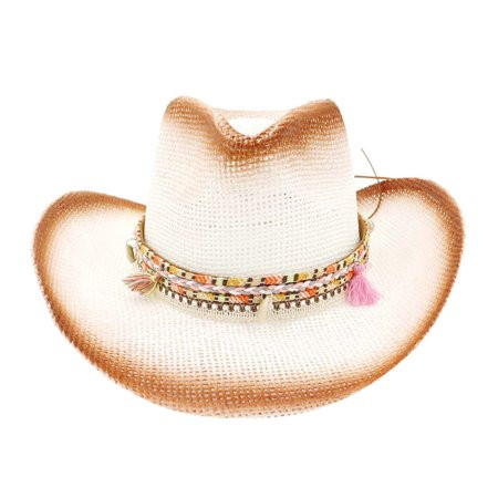 MRULIC baseball cap Straw Cowboy HAT Outback Western Mens Womens Cowboy Hat White + One size | Walmart (US)
