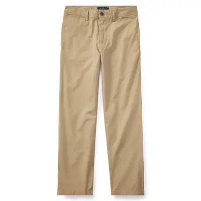 Polo Ralph Lauren Kids' Flat Front Stretch Cotton Twill Chinos in Classic Khaki at Nordstrom, Size 12 | Nordstrom