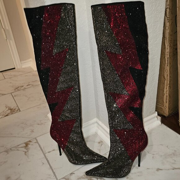 Jeffrey Campbell Rhinestones Stiletto Boots | Poshmark