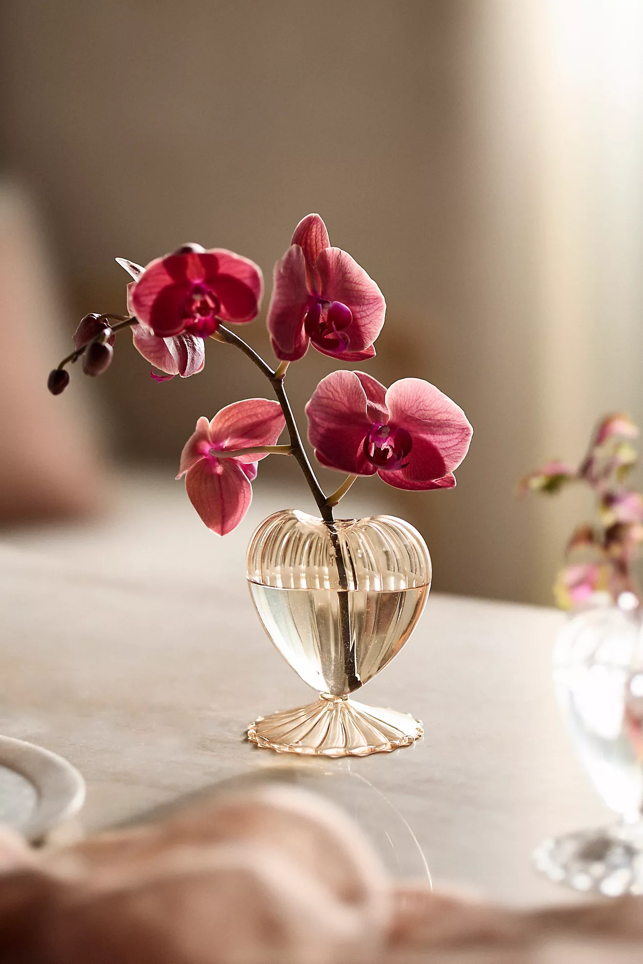 Glass Heart Bud Vase | Anthropologie (US)