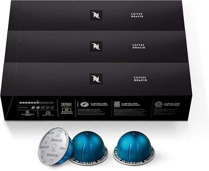 Nespresso Capsules Vertuo, Odacio, Medium Roast Coffee, 30-Count Coffee Pods, Brews 7.8oz. | Amazon (US)