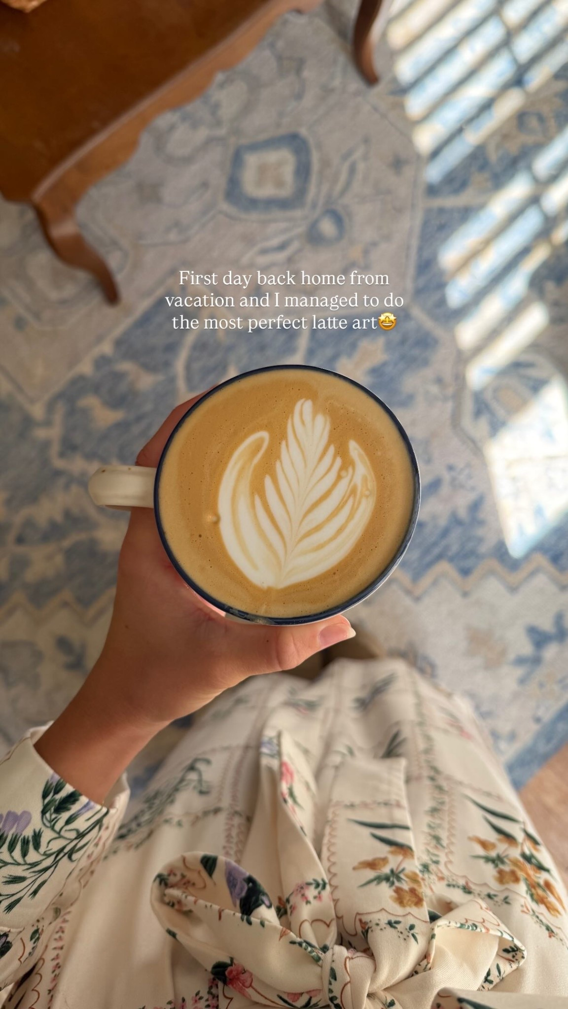 First day back home from vacation and I managed to do the most perfect latte art🤩