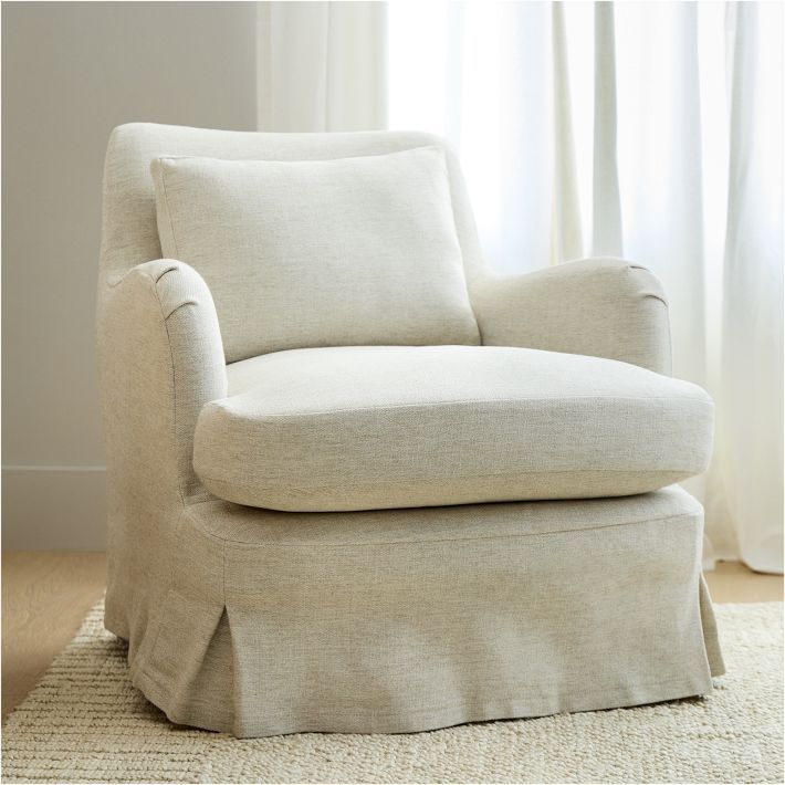 Sophie Skirted Slipcover Chair | West Elm (US)