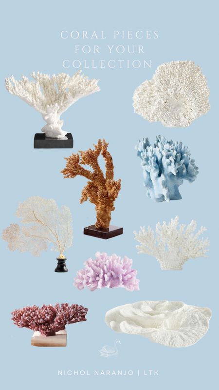 Bring a touch of the sea into your home this summer with these coral pieces, each with unique colors and textures! 🪸

#LTKSeasonal #LTKHome