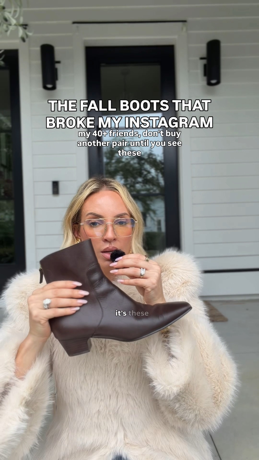 I don’t think I’ve ever sold something more than these boots. But also, I understand it. Because these take the guess work out of finding what to wear this fall, they go with everything. And they’re still comfortable. And u still look elevated. And u didn’t freaking break the bank. Like I was staying in my reel, I have the older version of these so the zipper on mine is in the back. The newer one has the zipper on the side. They run true to size. My glasses are sadly sold out, but the specs ones that I linked below look identical. ￼i’m wearing a small in the coat ￼

#LTKootd #LTKOver40 #LTKstorytime