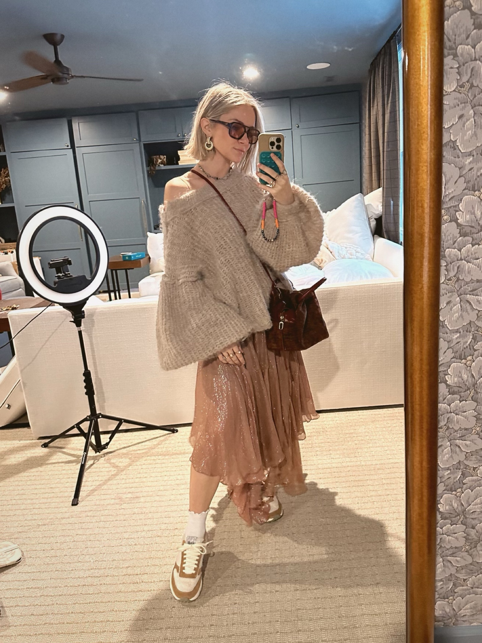 Winter outfit inspo! Valentine’s Day outfit, crossbody bag, sunglasses, sneakers, easy winter look

#LTKstyletip #LTKshoecrush