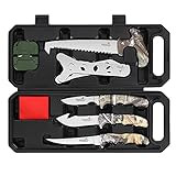 LANCERGEAR Field Dressing Kit Hunting Knife Set, 8-Piece Portable Hunting Accessories for Men, Hunti | Amazon (US)