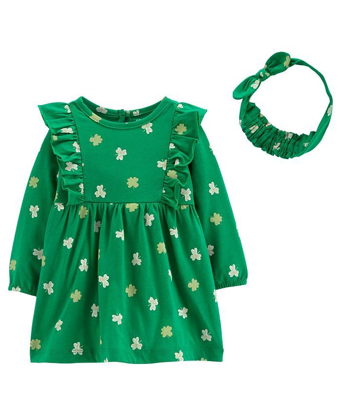 Carter's Baby Girls St Patrick's Day Dress with Headwrap & Reviews - Dresses - Kids - Macy's | Macys (US)