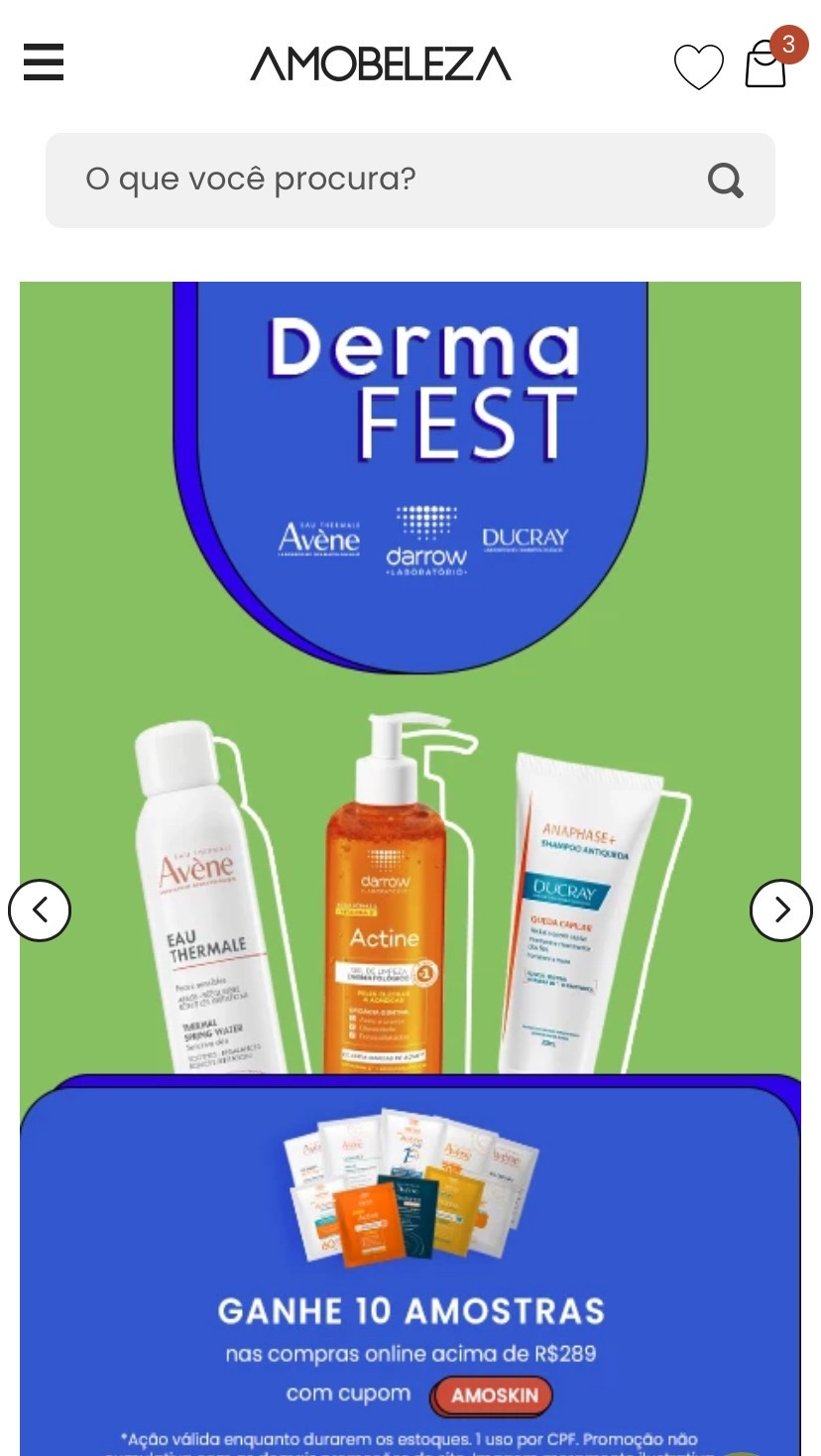 Promos na AmoBeleza e brinde de 10 amostras. Cupom: AMOSKIN

#LTKbrasil #LTKpromo #LTKbeleza