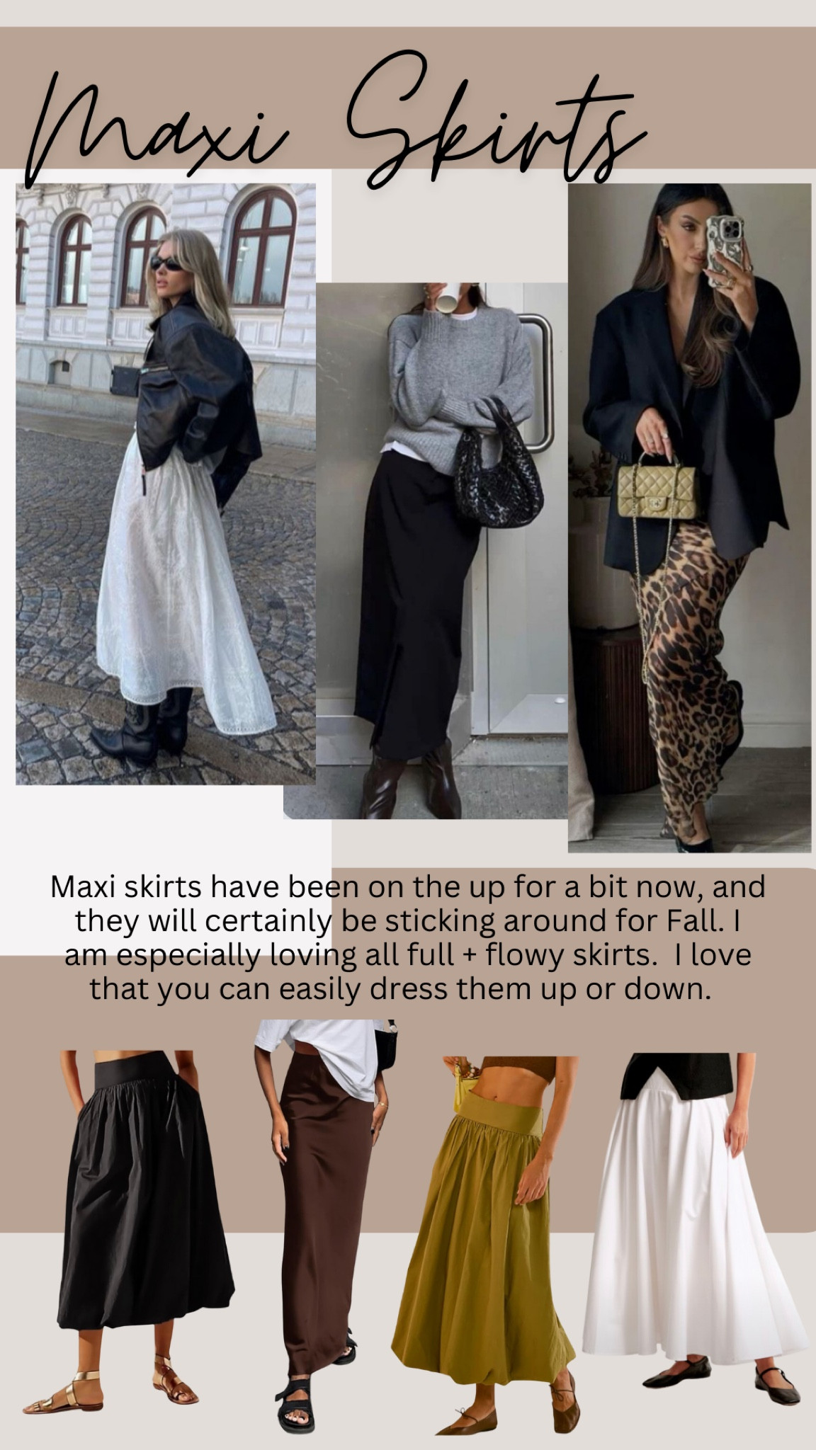 Maxi skirts trend

#LTKStyleTip #LTKSeasonal